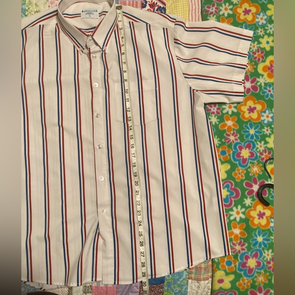 &Collar Short Sleeve Button Down L - Picture 4 of 7